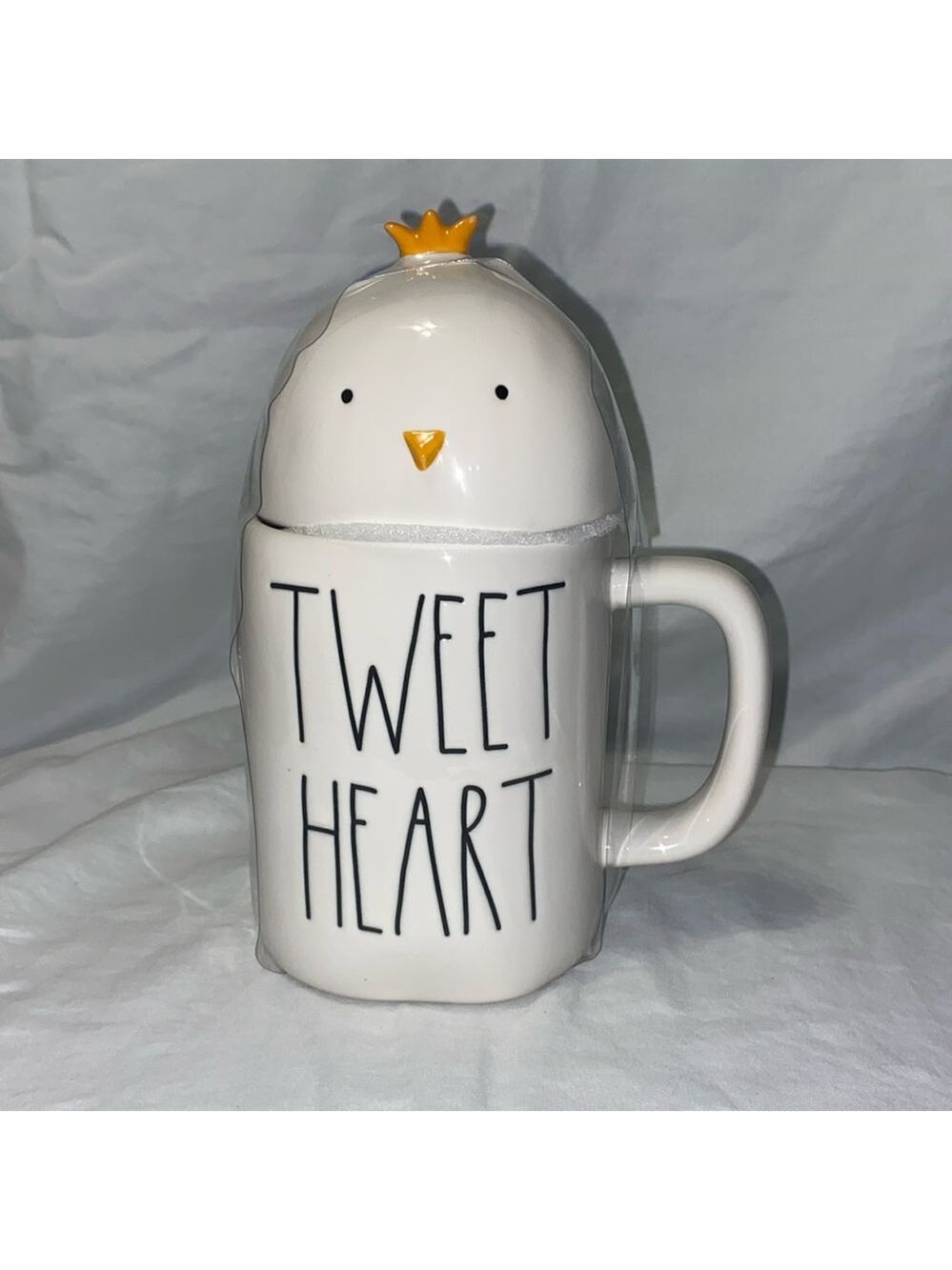 Rae Dunn “Tweet Heart” mug with chick topper. New. Adorable!